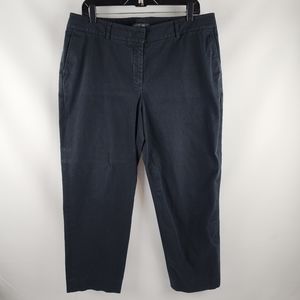 Lafayette 148 New York Womens Straight Leg Pants Black Size 12